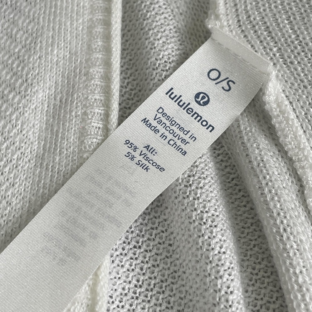 Lululemon Heart Opener Meditation Cloak Wmns One Size Taryn Toomey Silk LW3ANFS - Picture 13 of 13